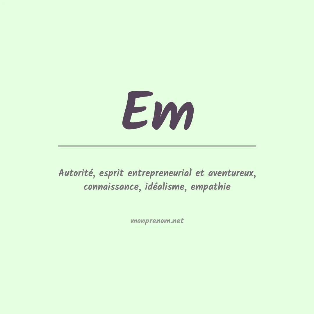 Prénom Em