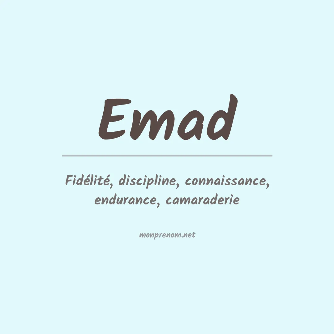 Prénom Emad