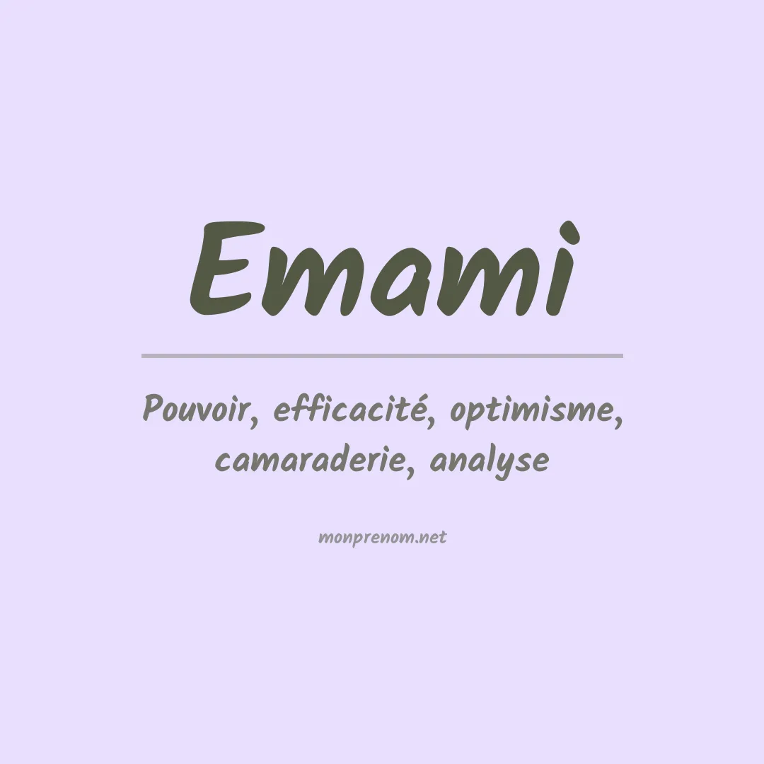 Prénom Emami