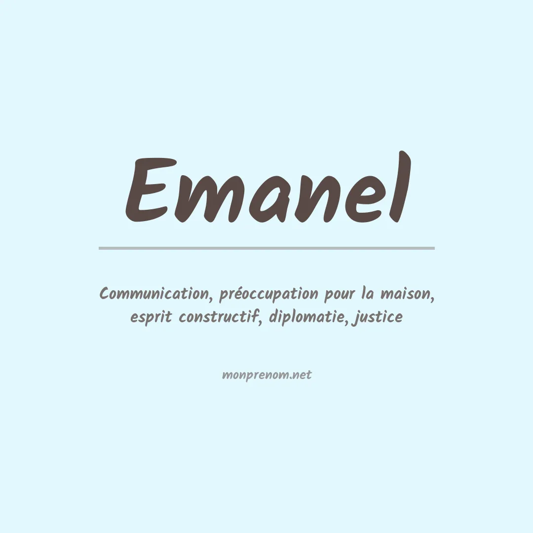Prénom Emanel