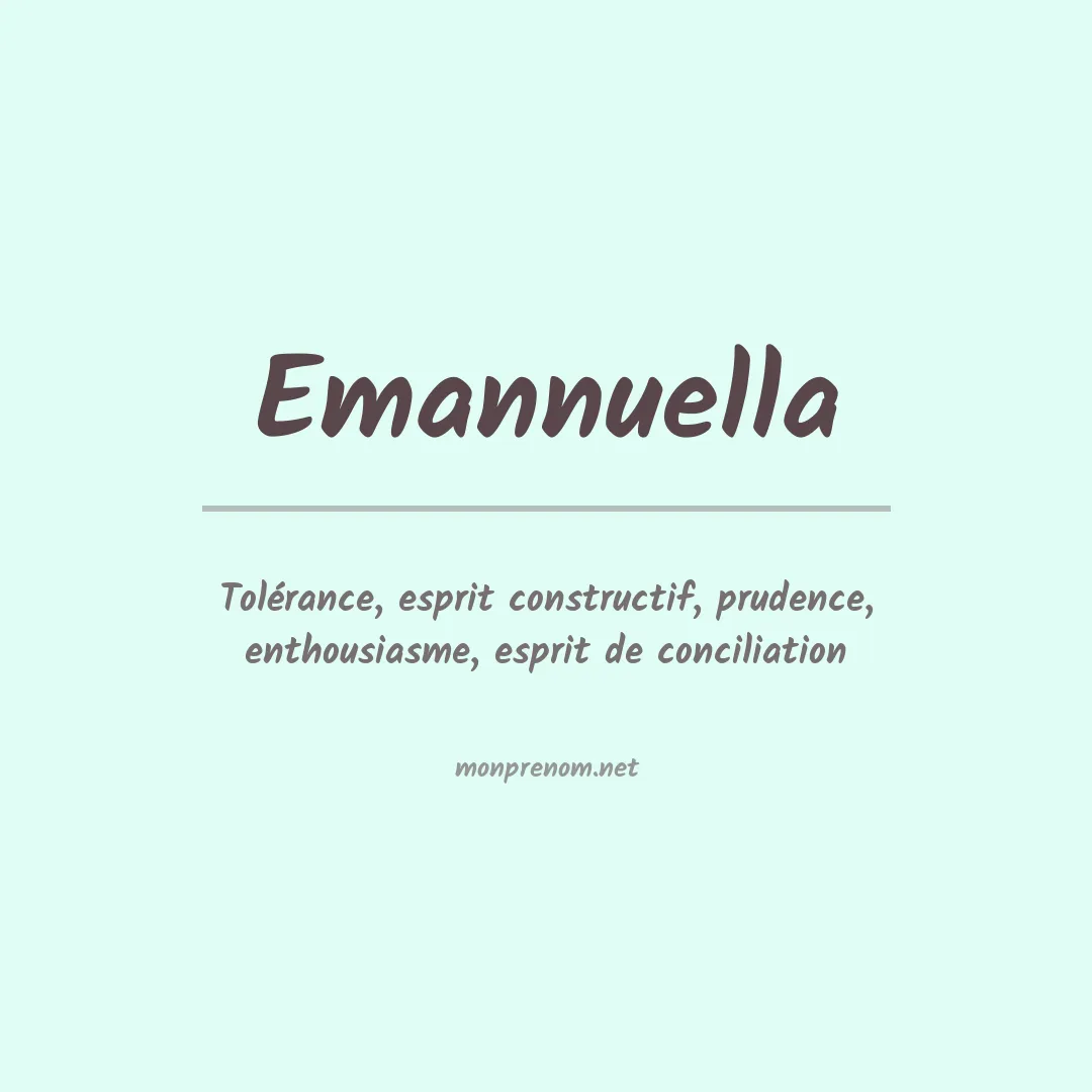 Signification du prénom Emannuella