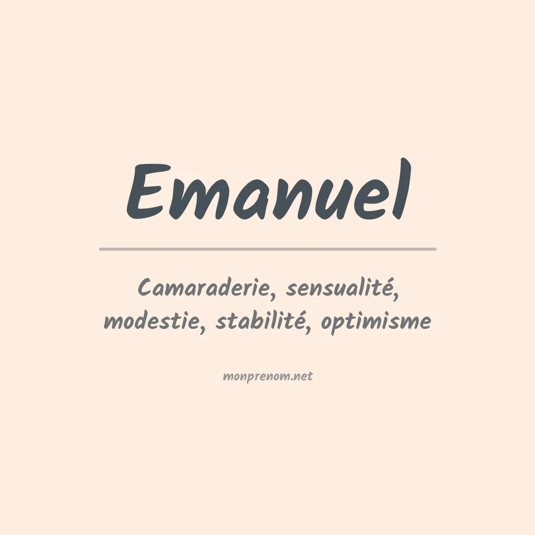 Prénom Emanuel
