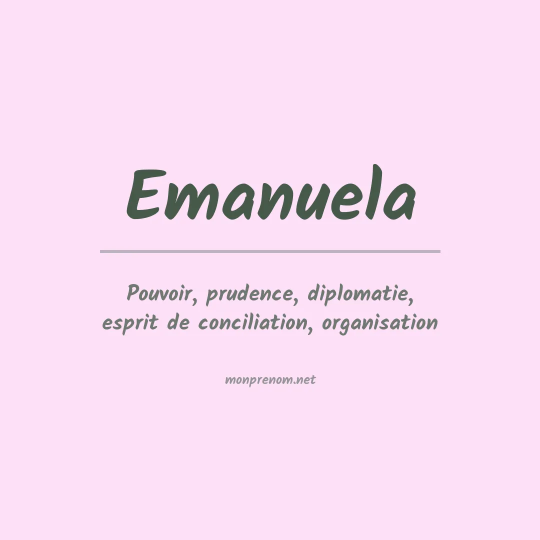 Prénom Emanuela