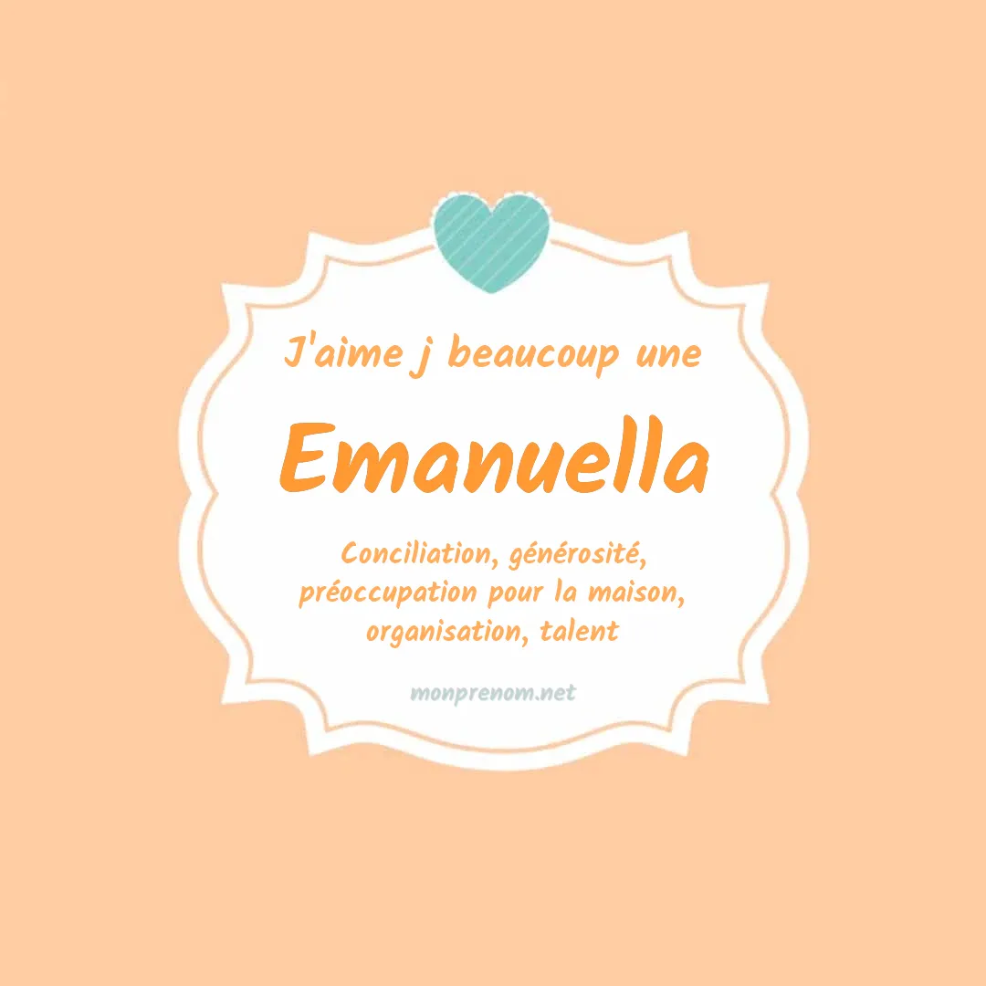 J'aime beaucoup Emanuella