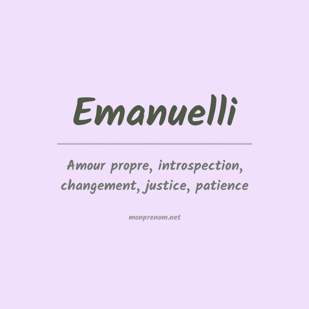 Prénom Emanuelli