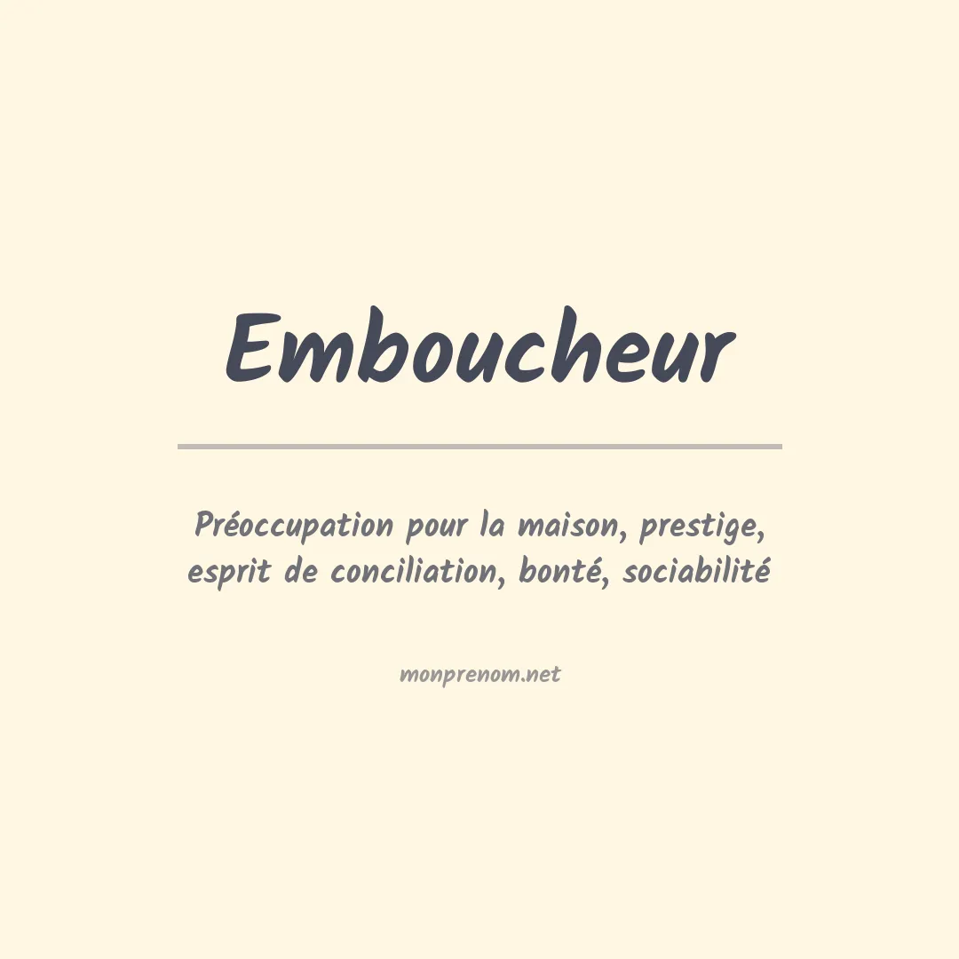 Prénom Emboucheur