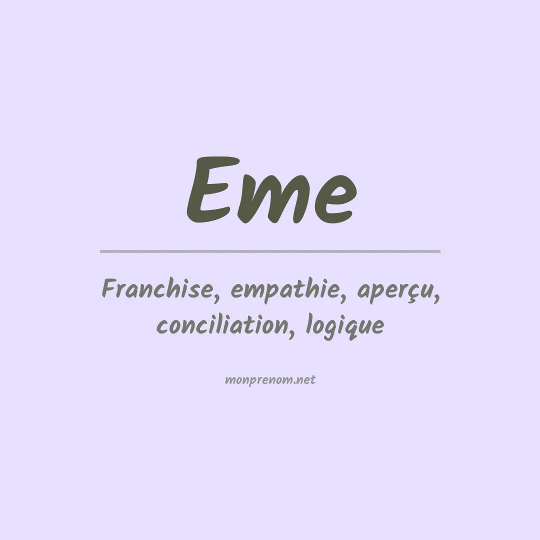 Prénom Eme