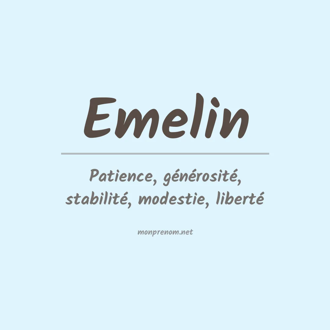 Prénom Emelin