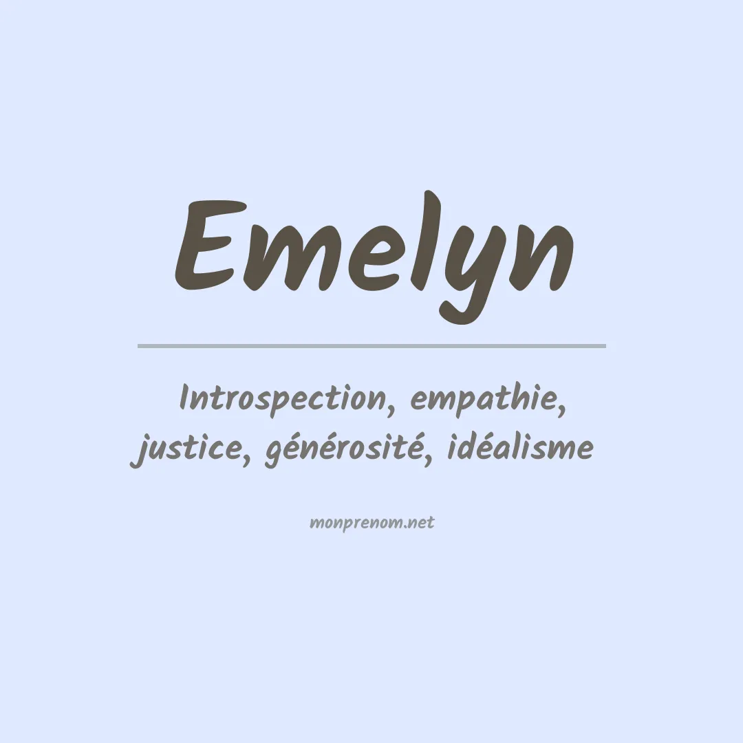 Prénom Emelyn