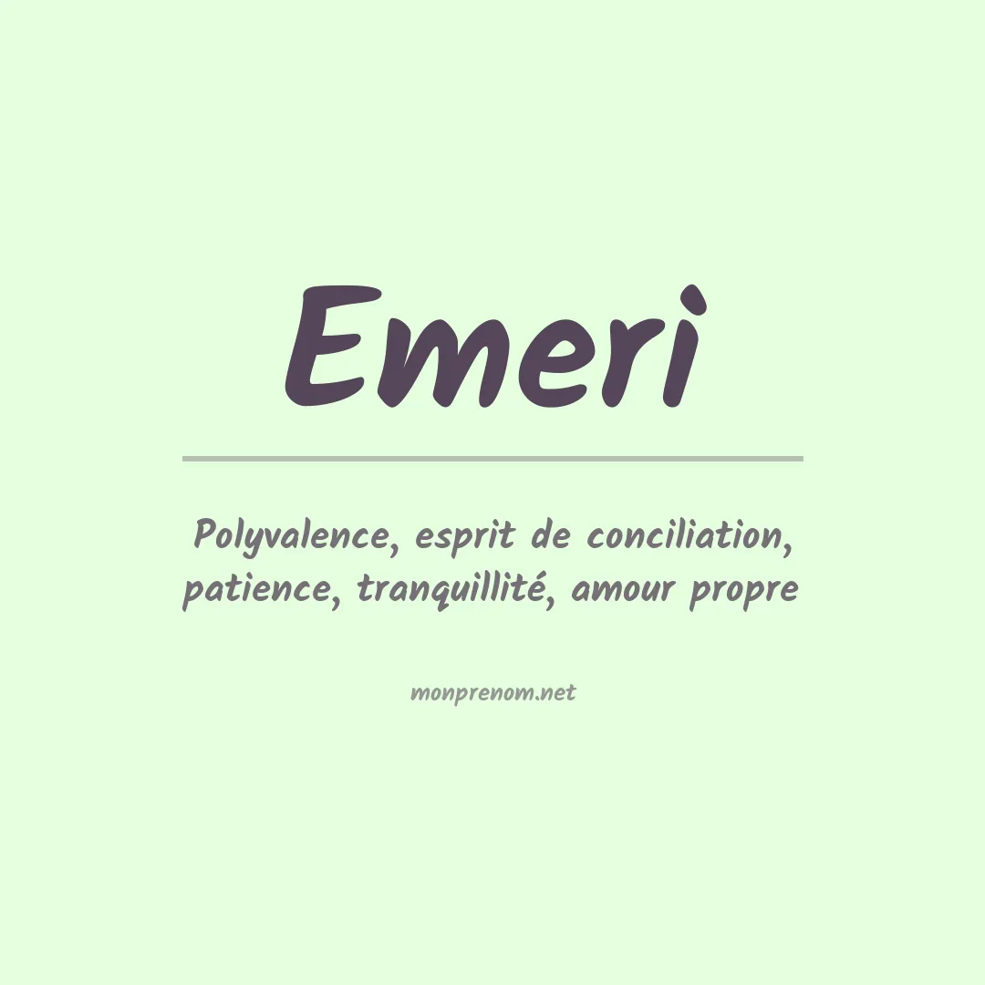 Prénom Emeri
