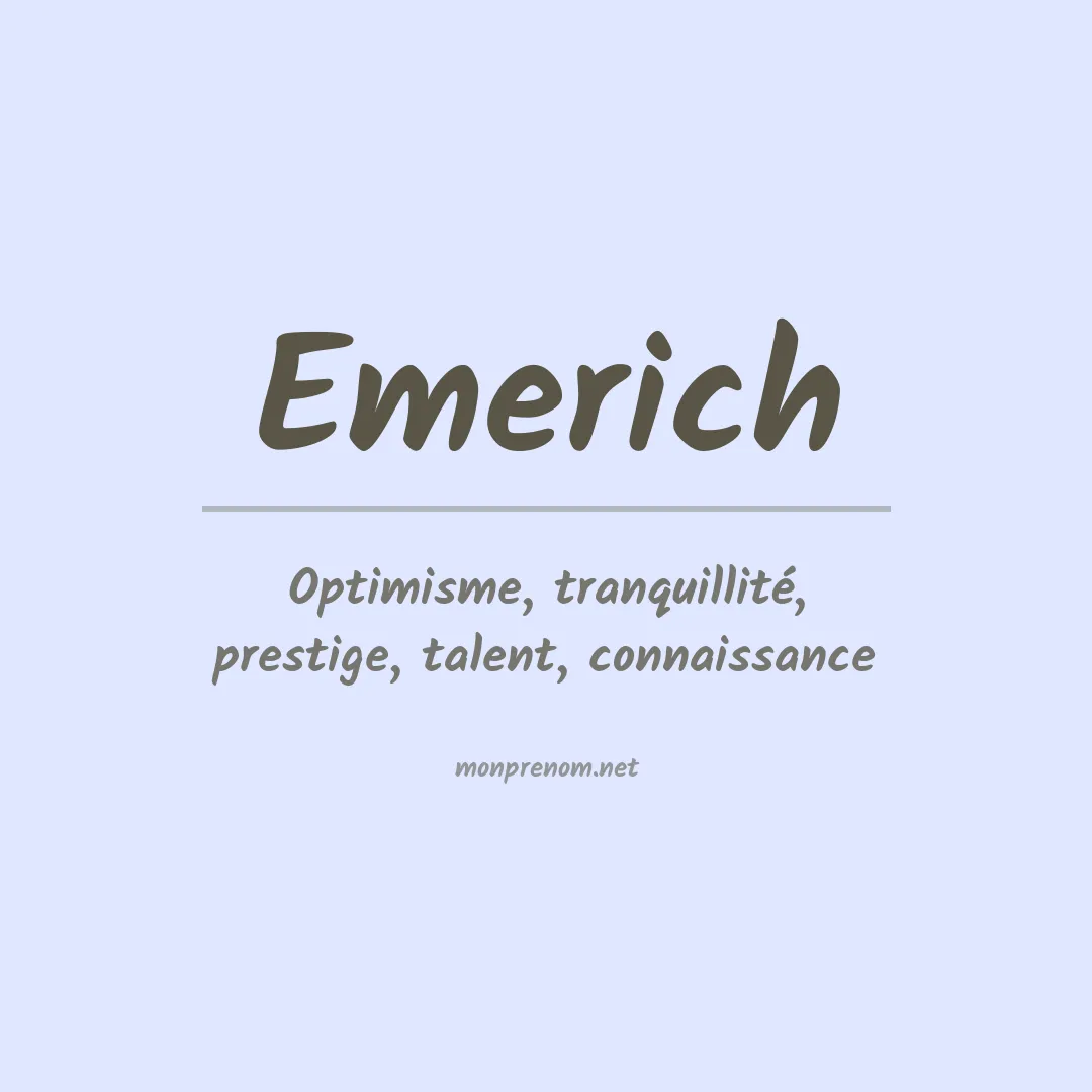 Prénom Emerich
