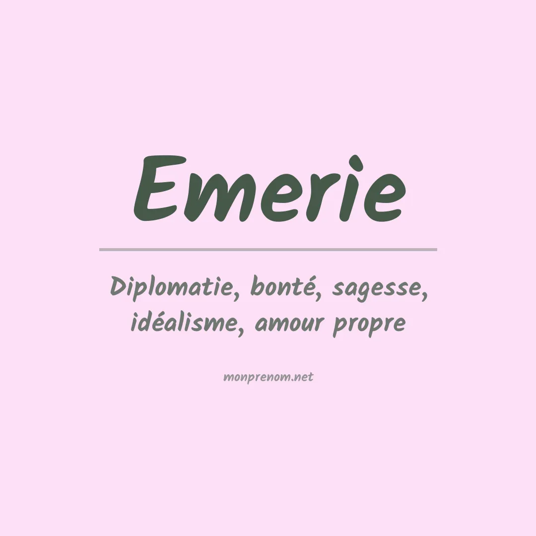 Prénom Emerie
