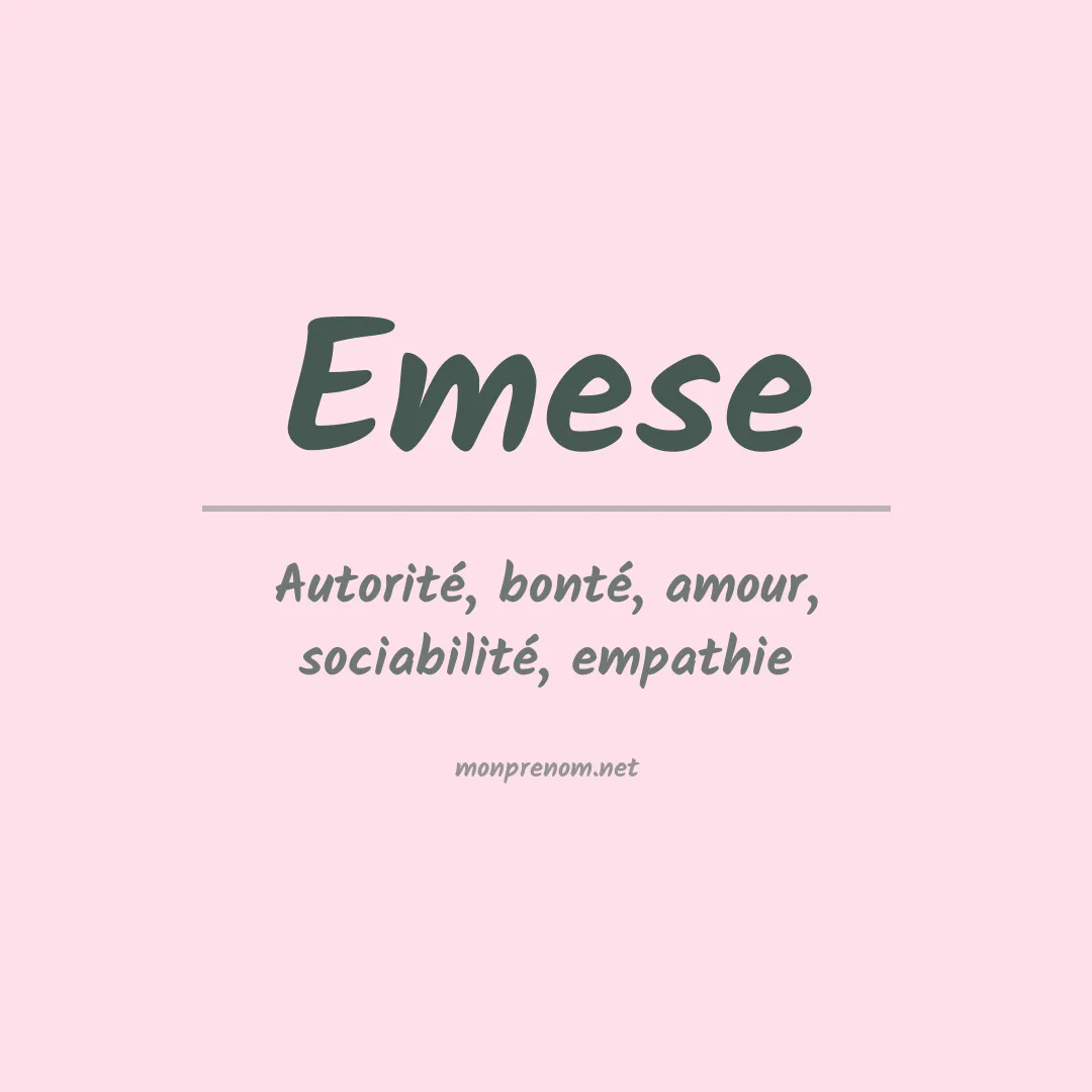 Prénom Emese