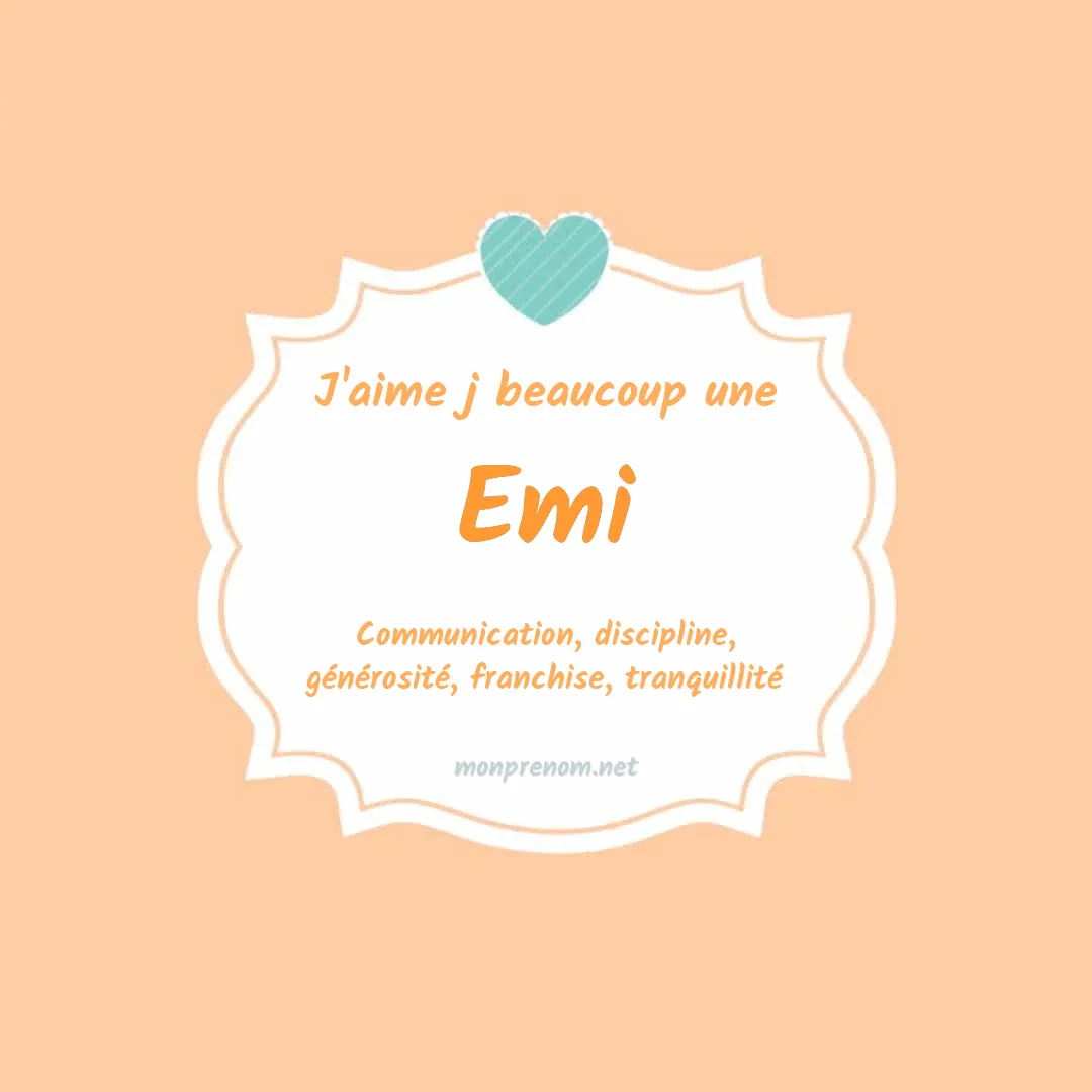 J'aime beaucoup Emi
