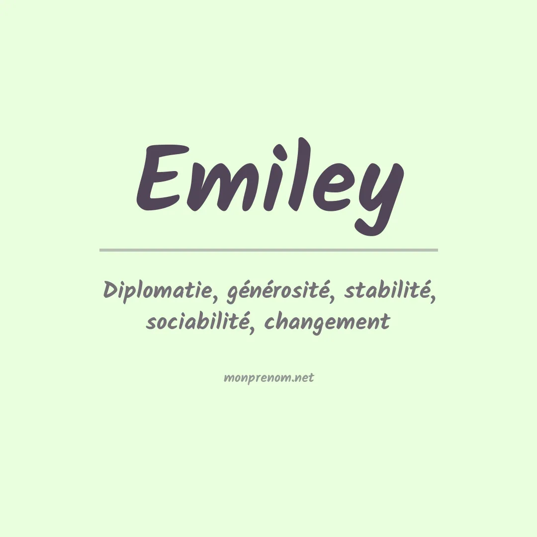 Prénom Emiley