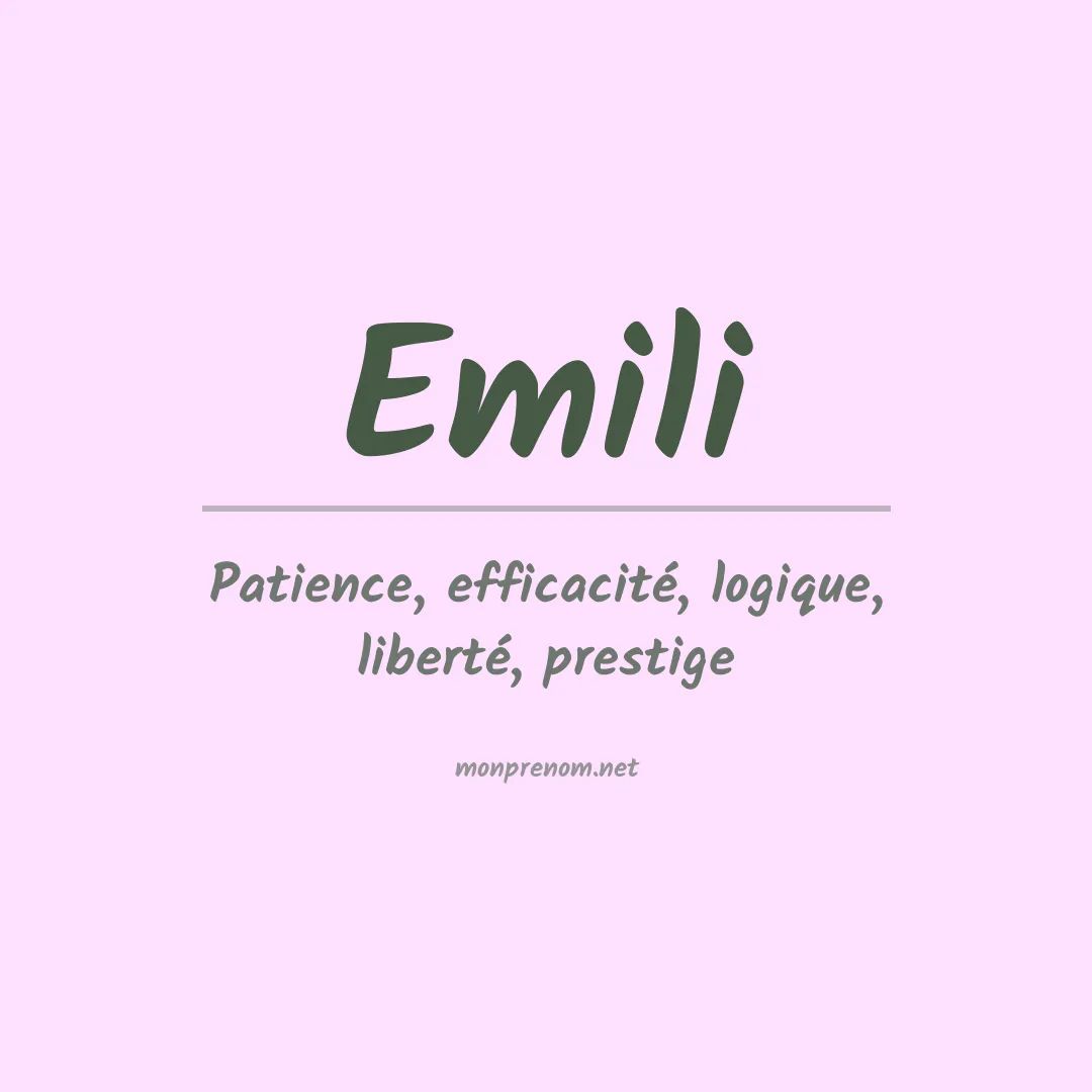Prénom Emili