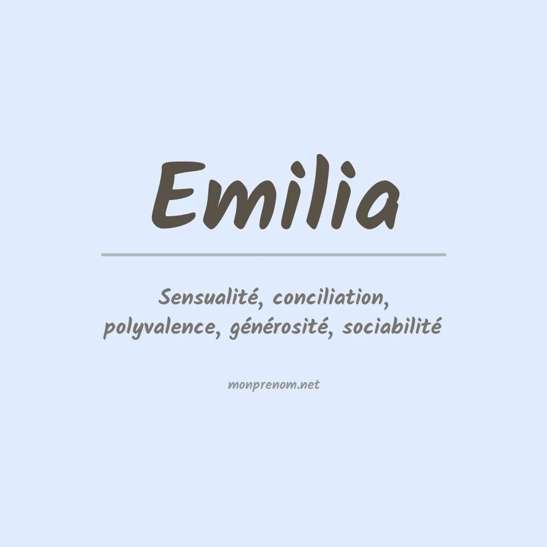 Prénom Emilia