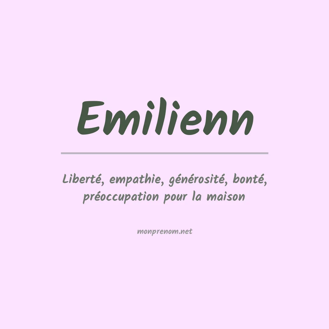 Prénom Emilienn