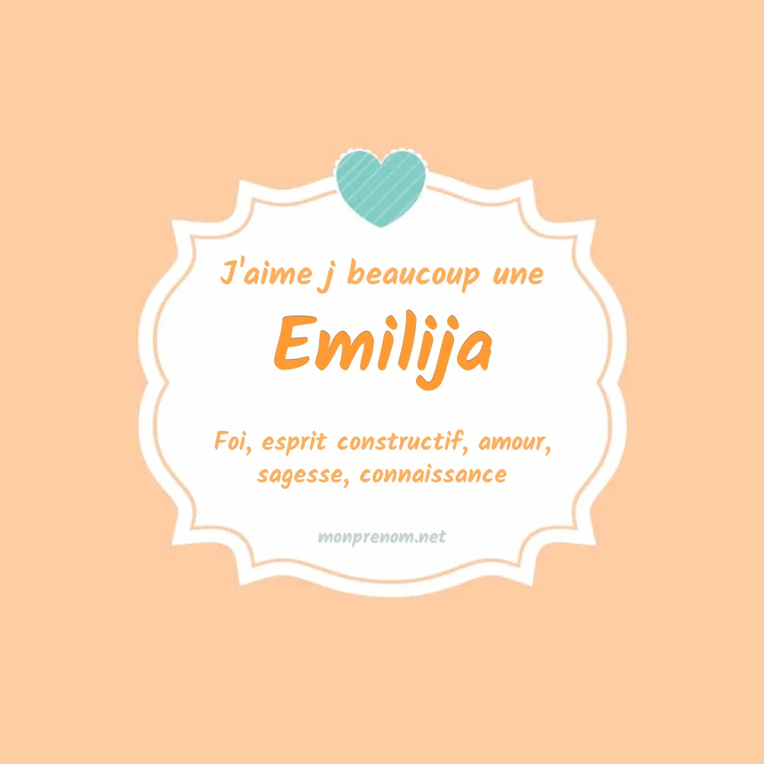 J'aime beaucoup Emilija