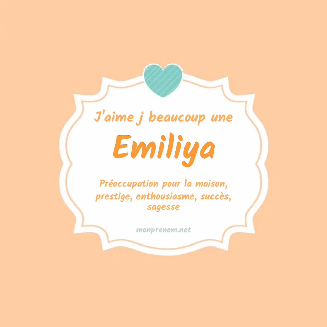 J'aime beaucoup Emiliya
