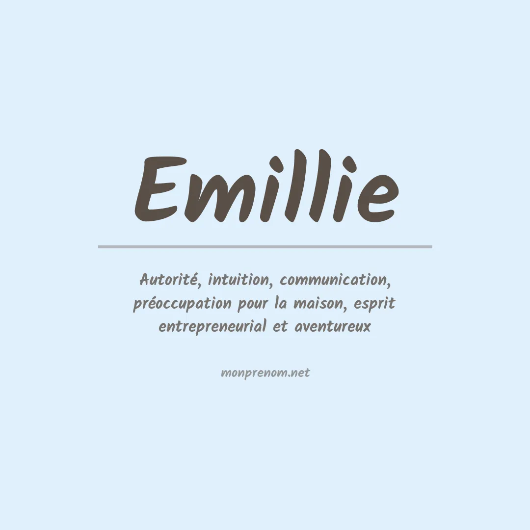 Signification du prénom Emillie