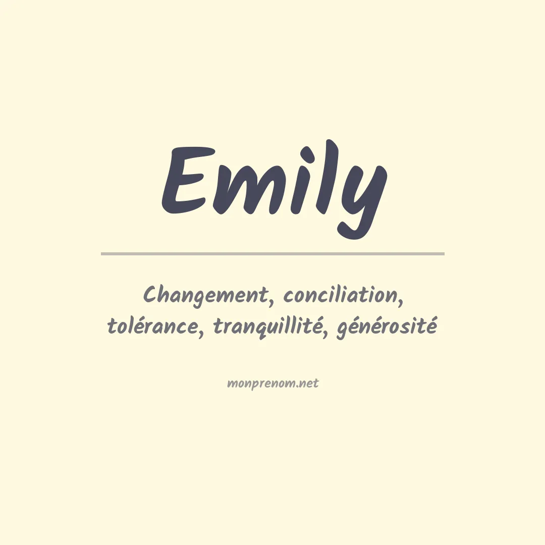 Prénom Emily