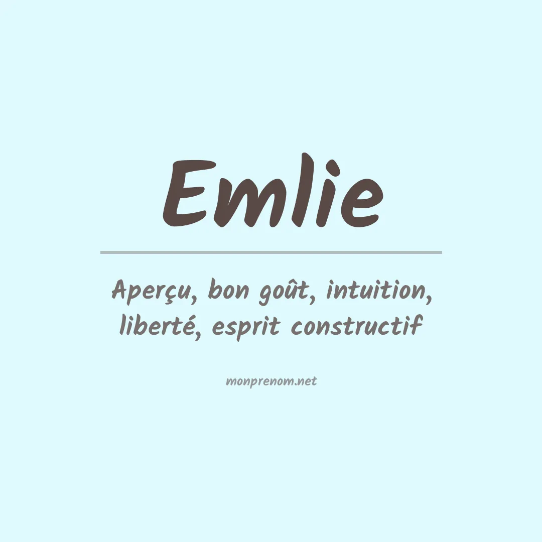 Prénom Emlie