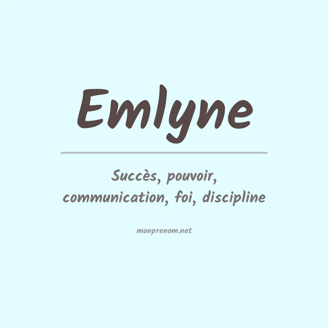 Prénom Emlyne