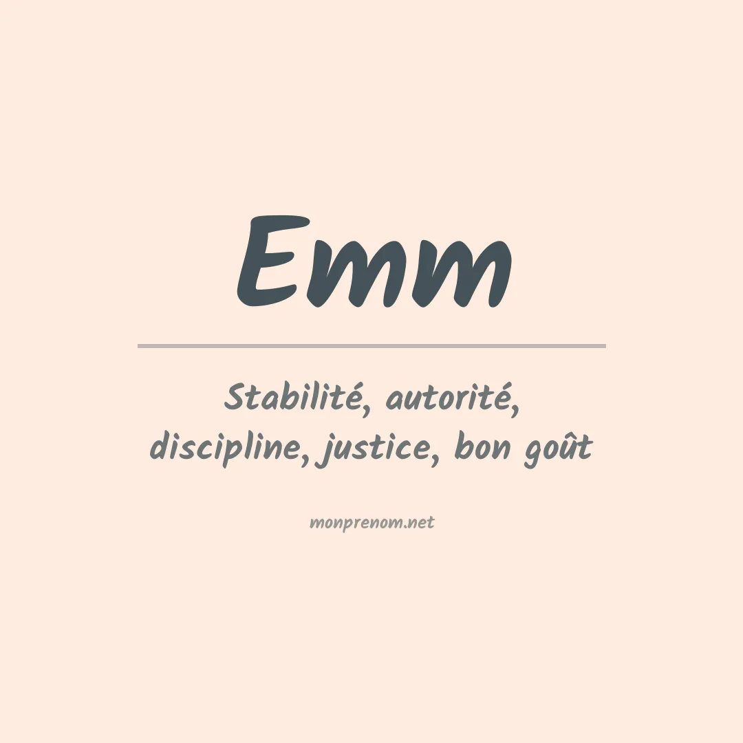 Prénom Emm