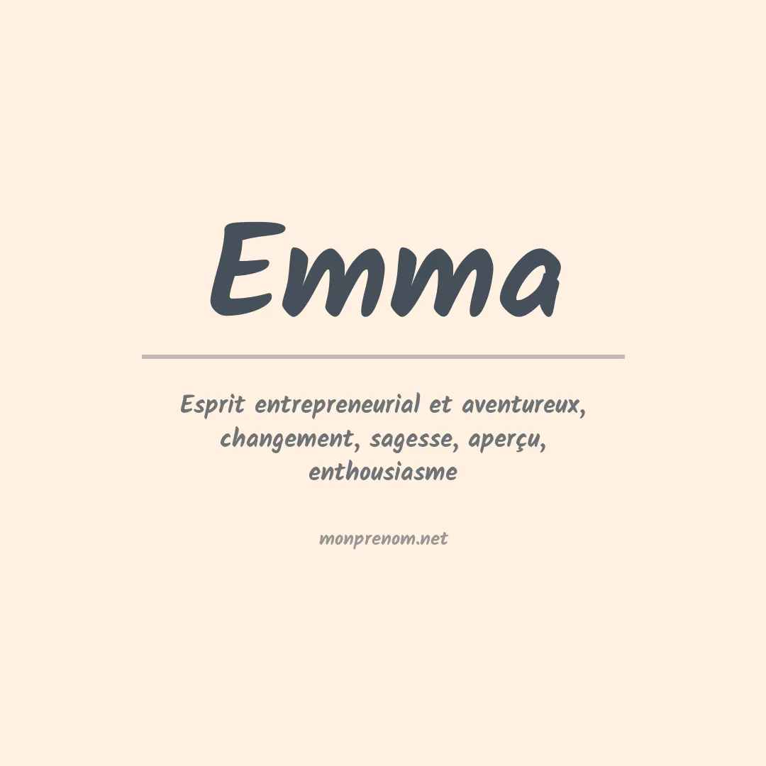 Prénom Emma