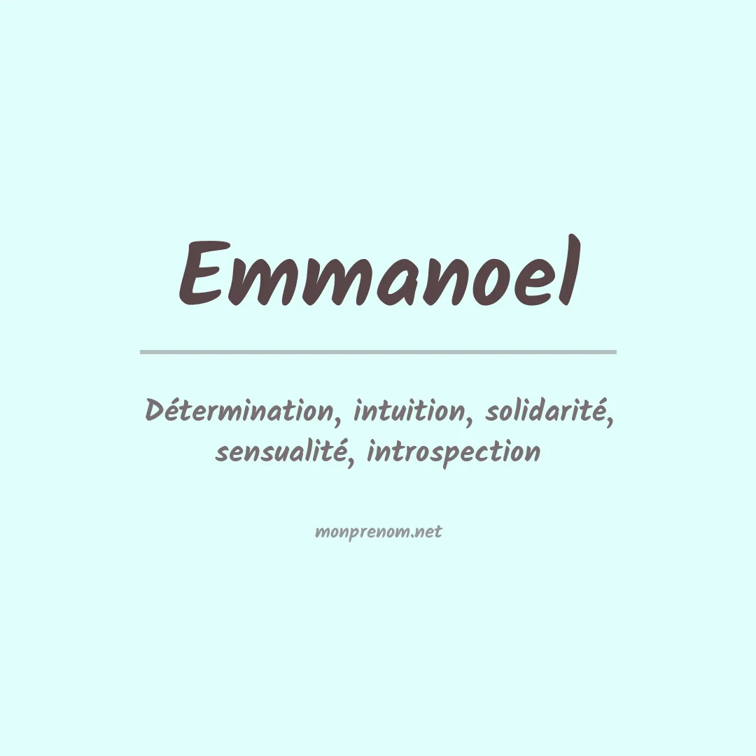 Prénom Emmanoel