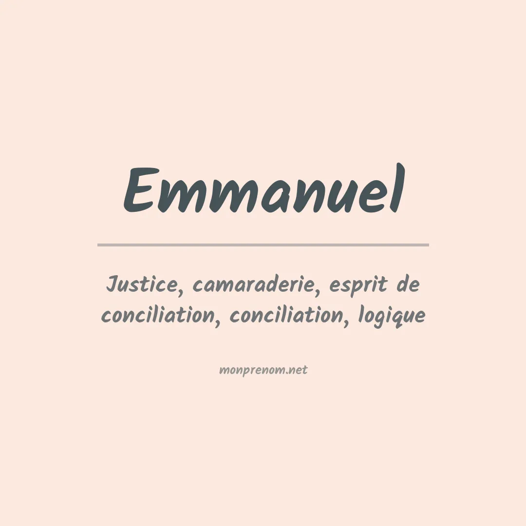 Prénom Emmanuel