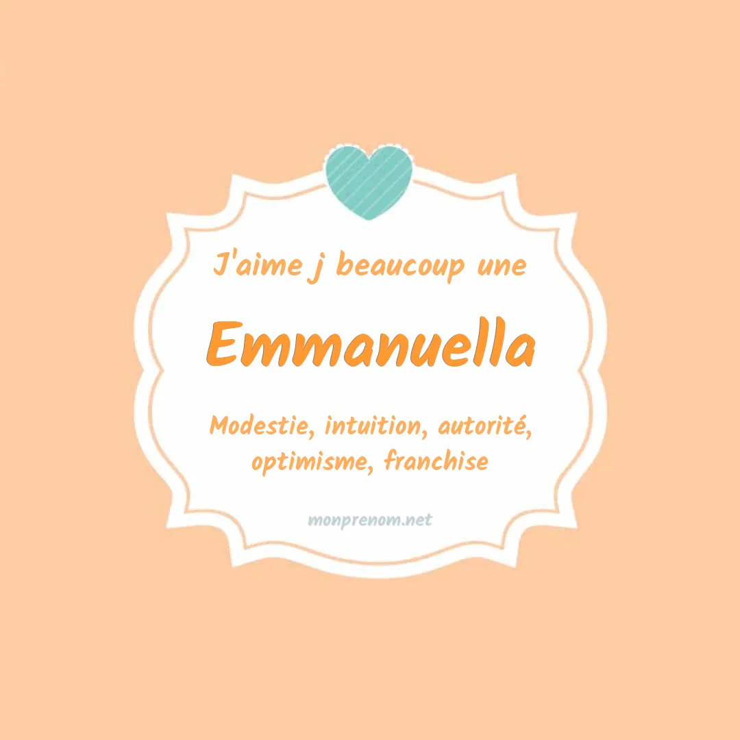 J'aime beaucoup Emmanuella