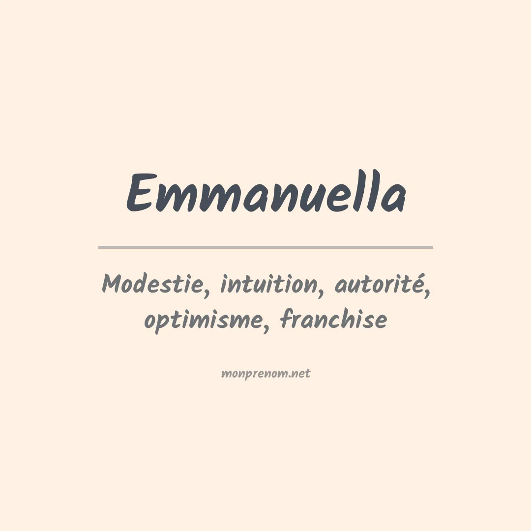 Signification du prénom Emmanuella