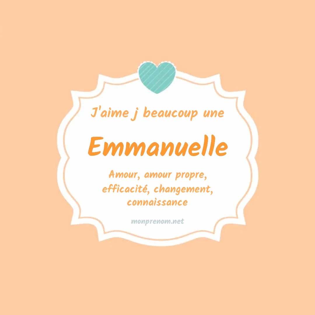 J'aime beaucoup Emmanuelle