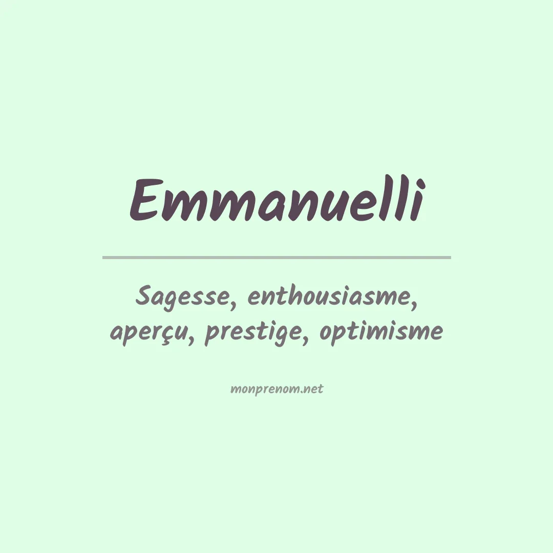 Prénom Emmanuelli