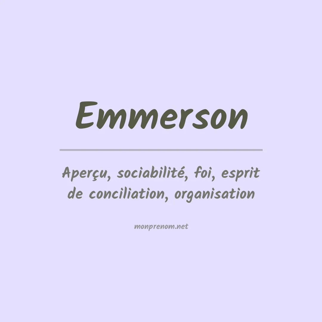 Prénom Emmerson