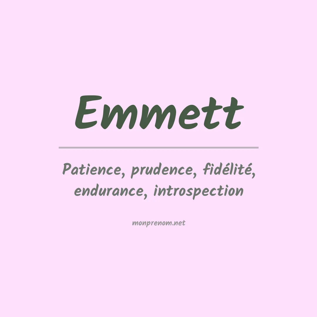 Signification du prénom Emmett