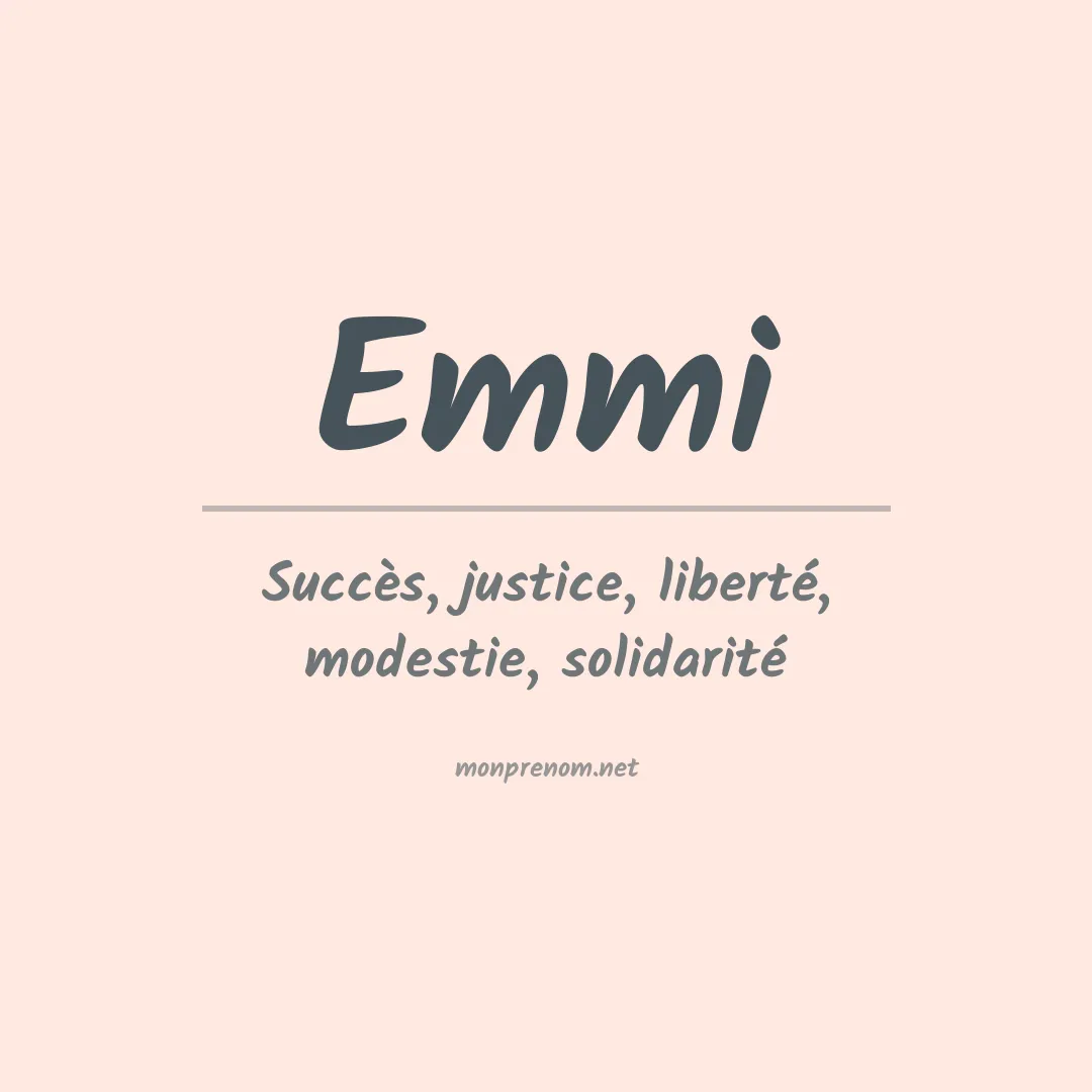 Prénom Emmi