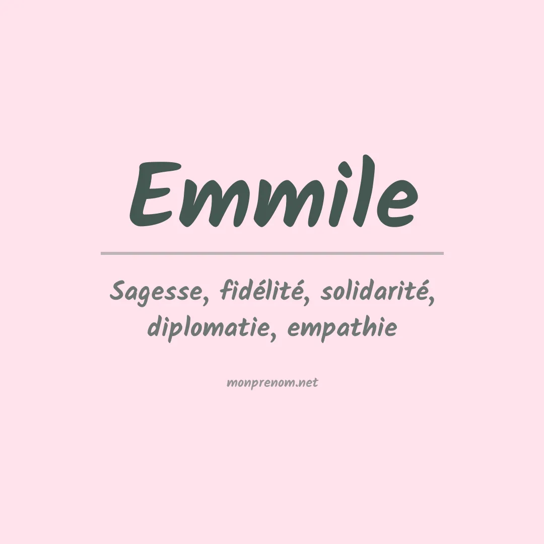 Prénom Emmile