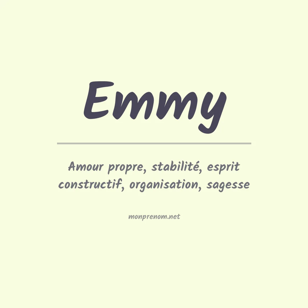 Prénom Emmy