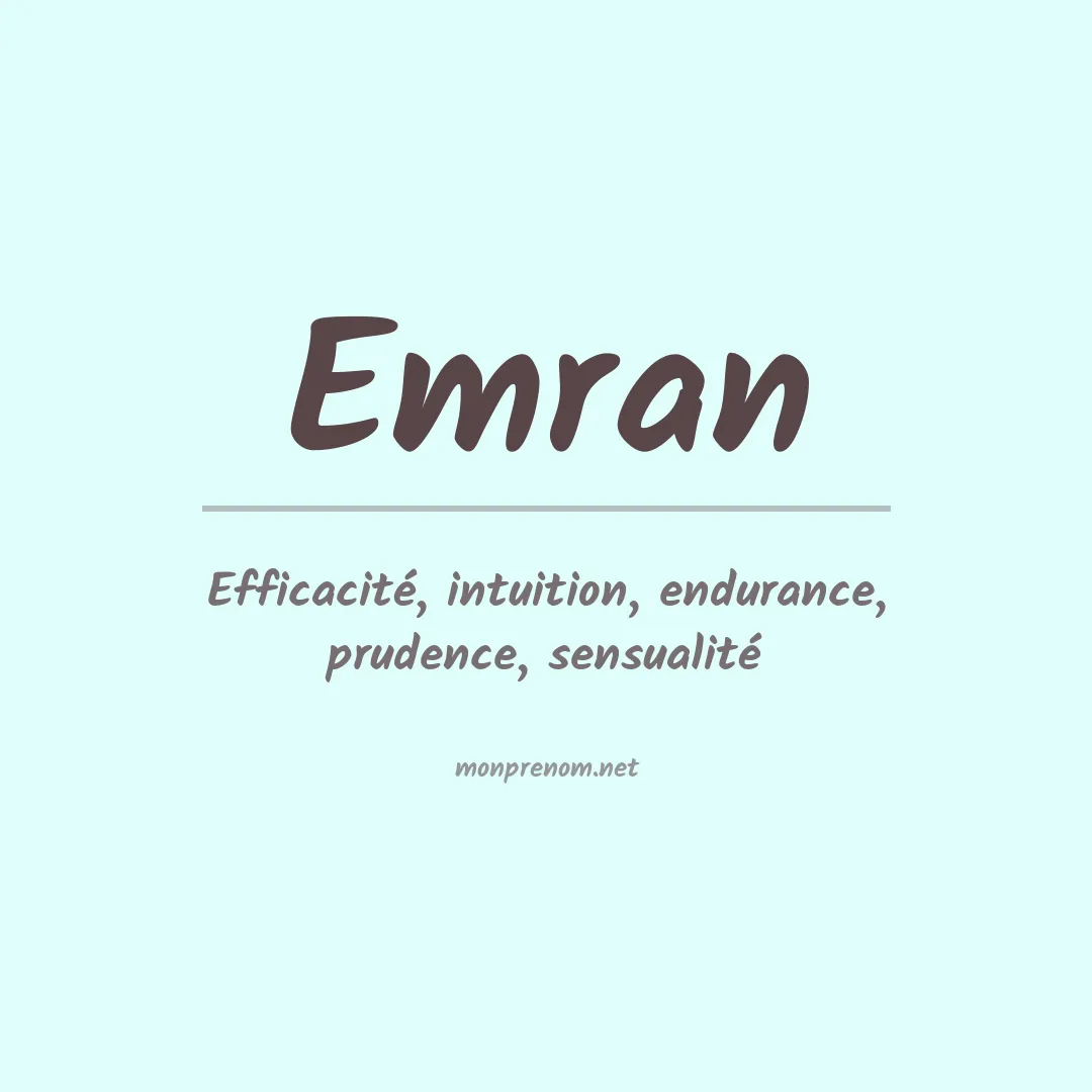 Prénom Emran