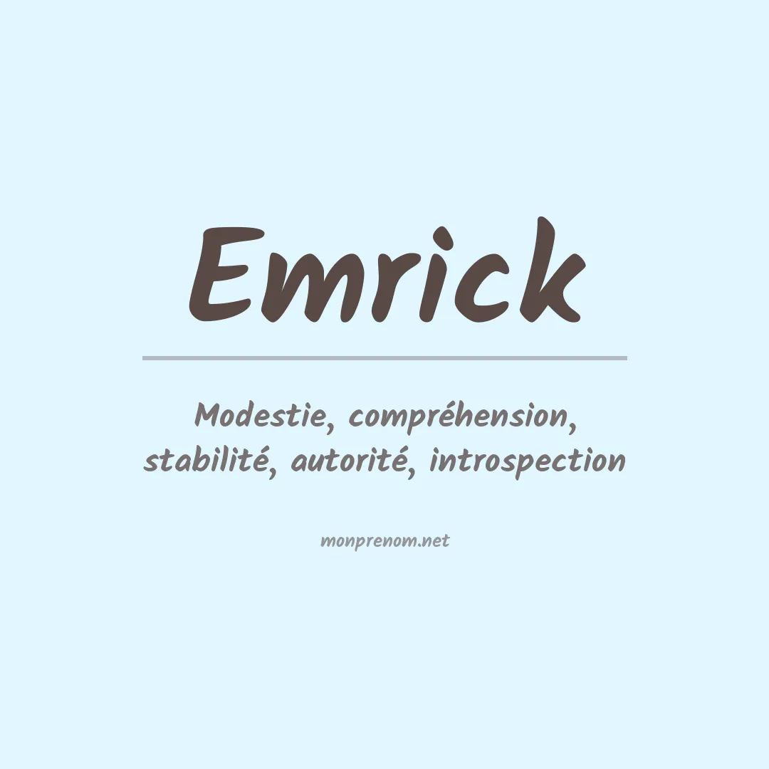Prénom Emrick