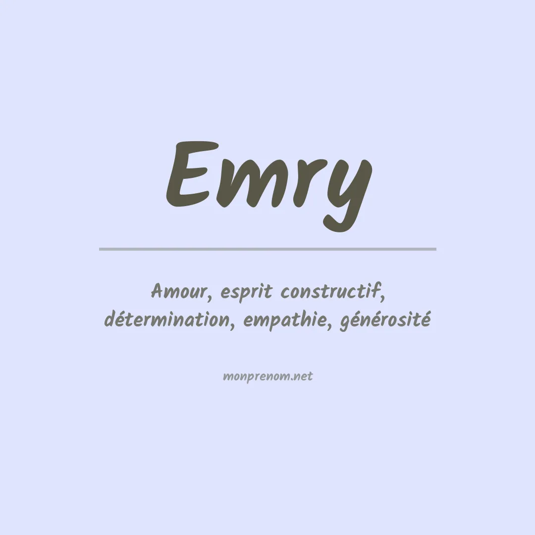 Prénom Emry