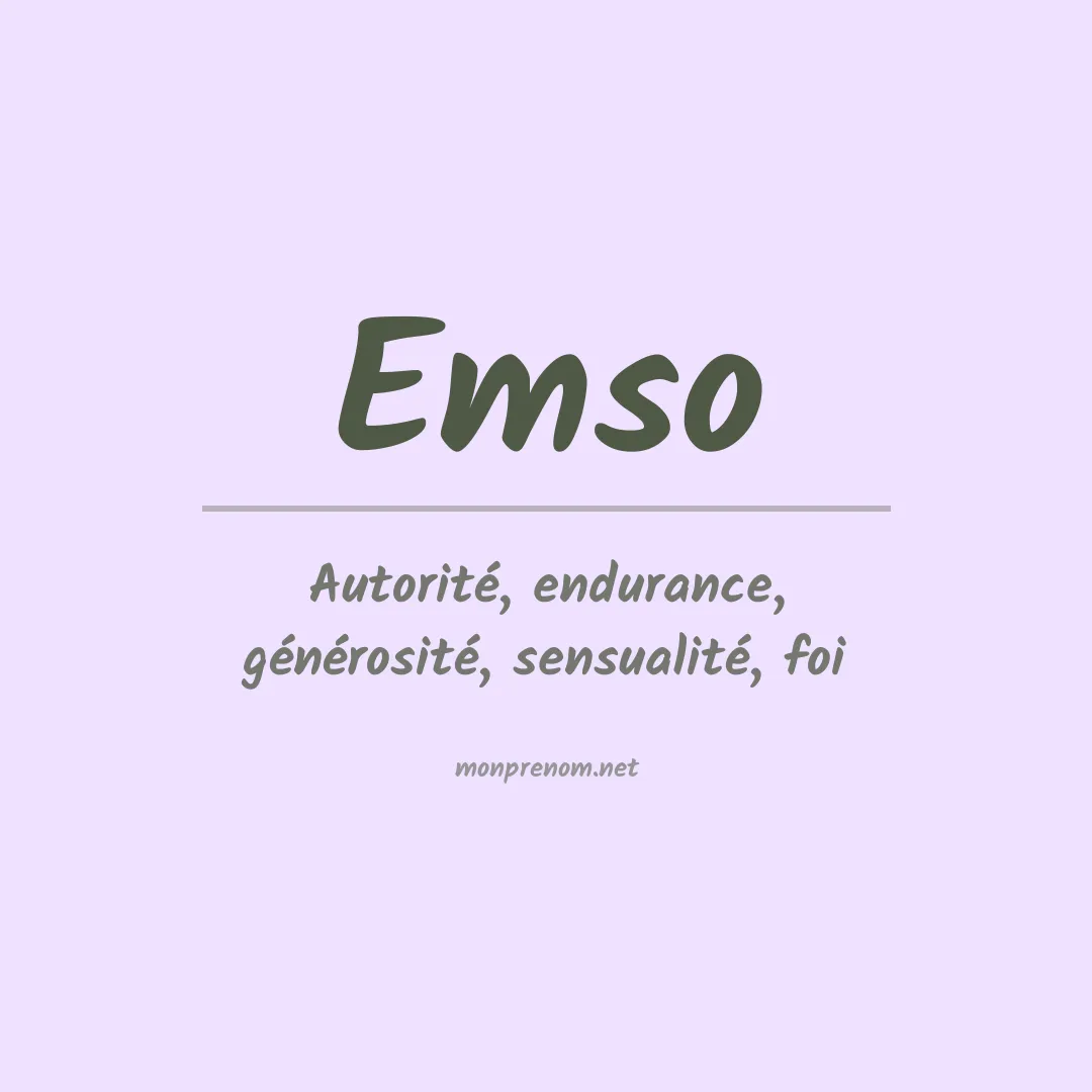 Prénom Emso