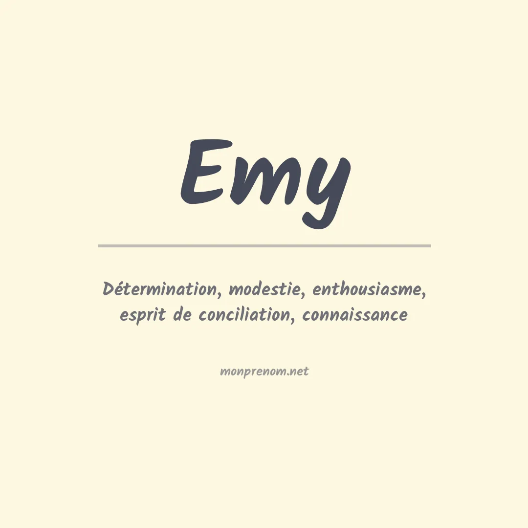 Prénom Emy