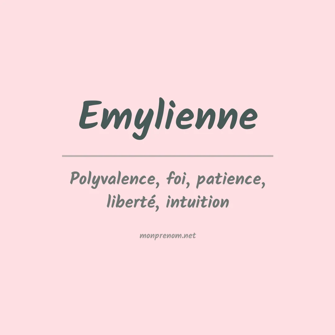 Prénom Emylienne