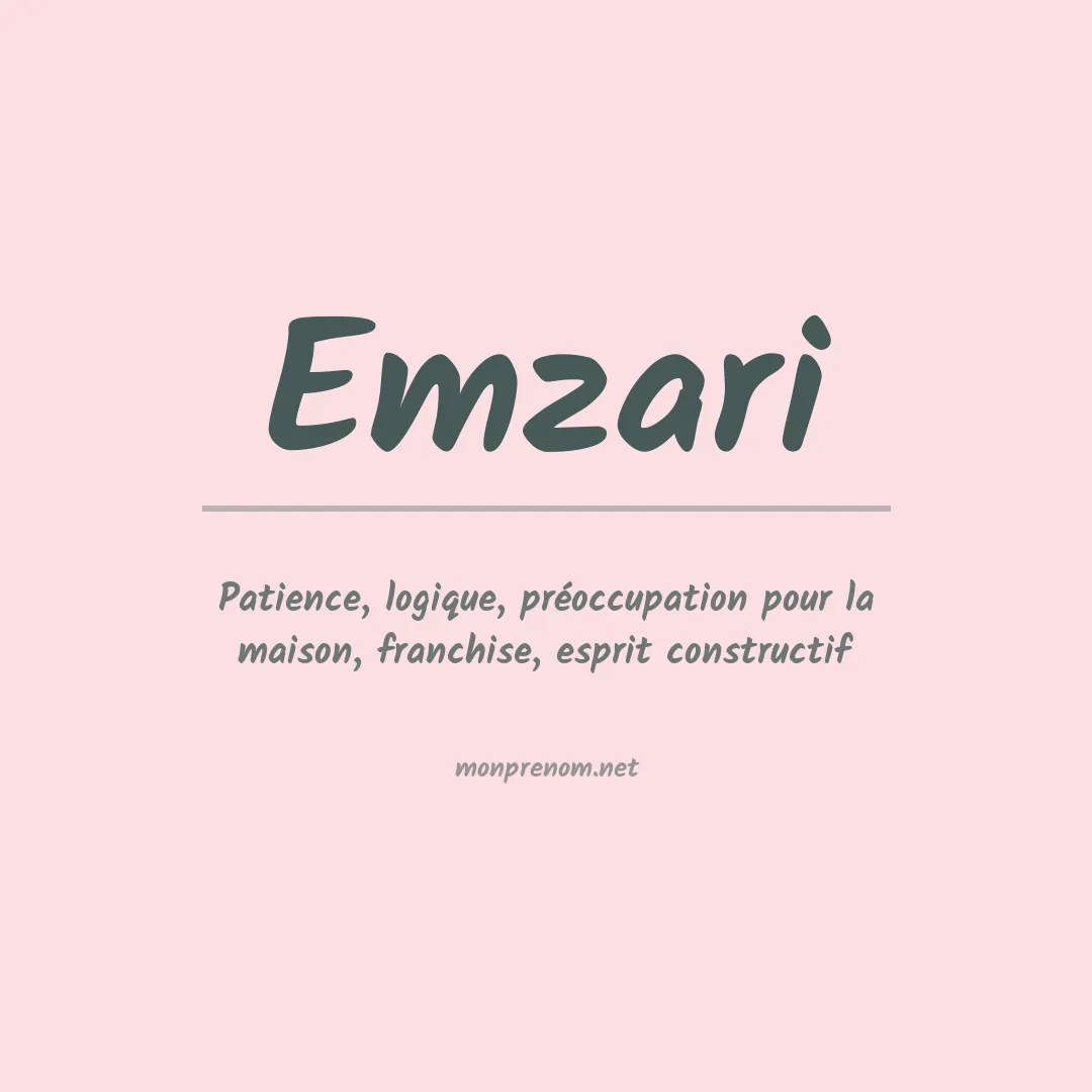 Prénom Emzari