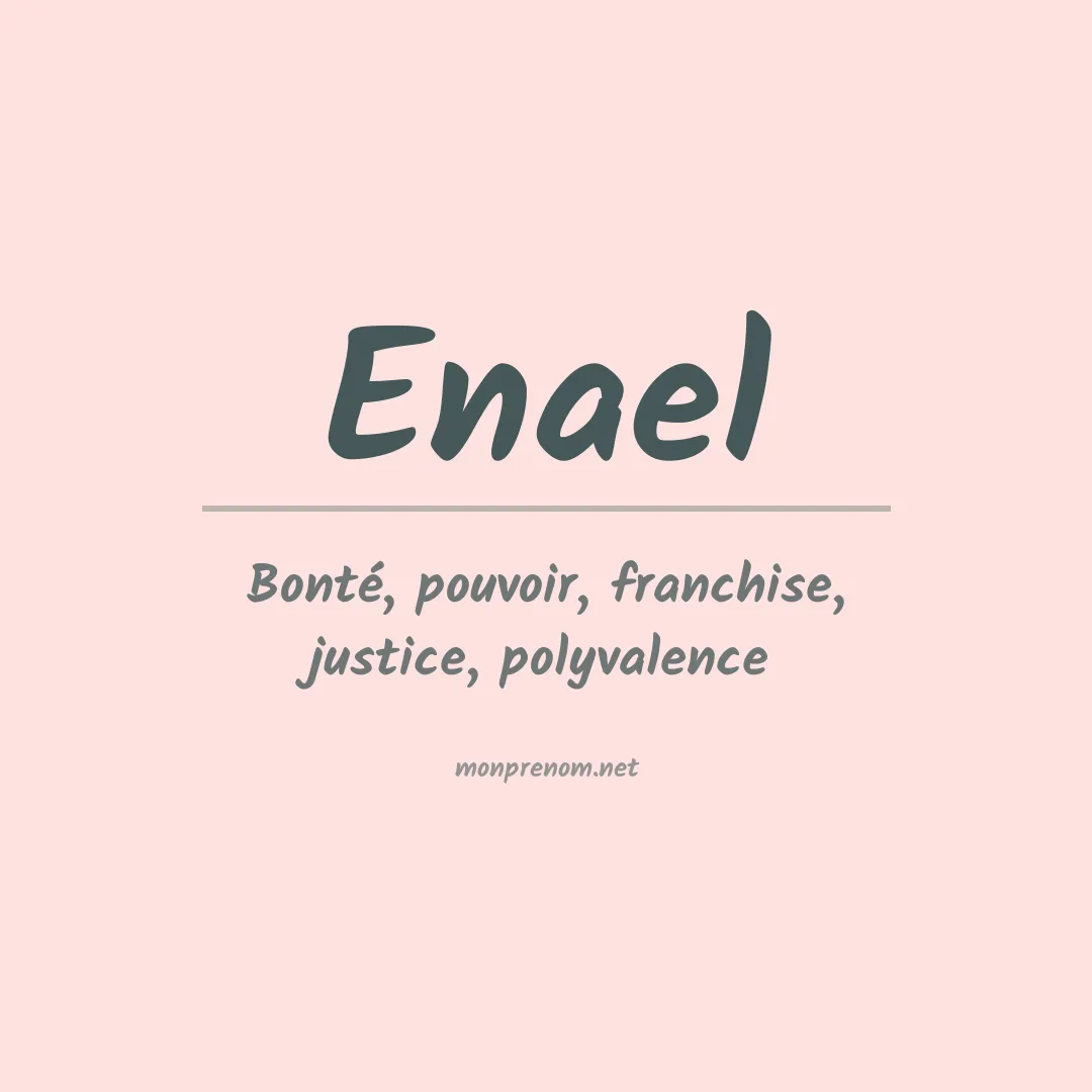 Prénom Enael