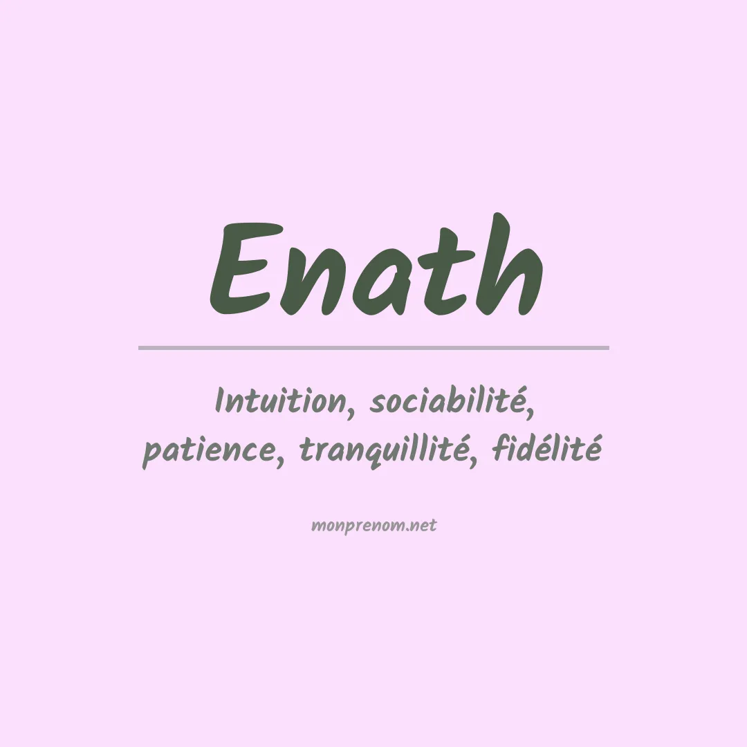 Signification du prénom Enath